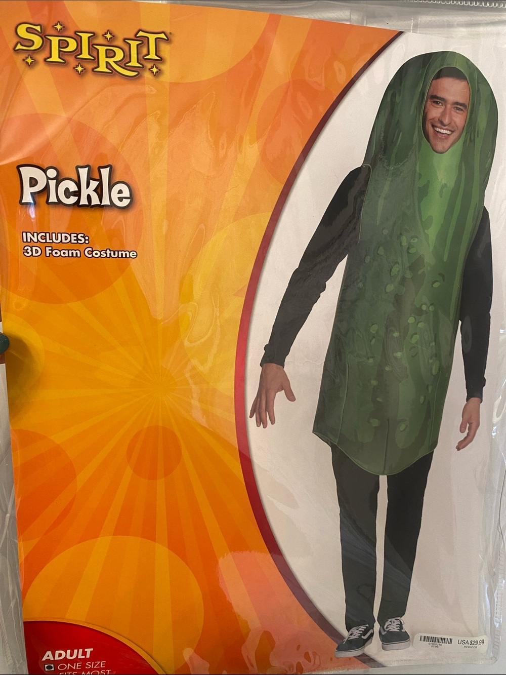 Adult Pickle Costume - Green 3D Foam